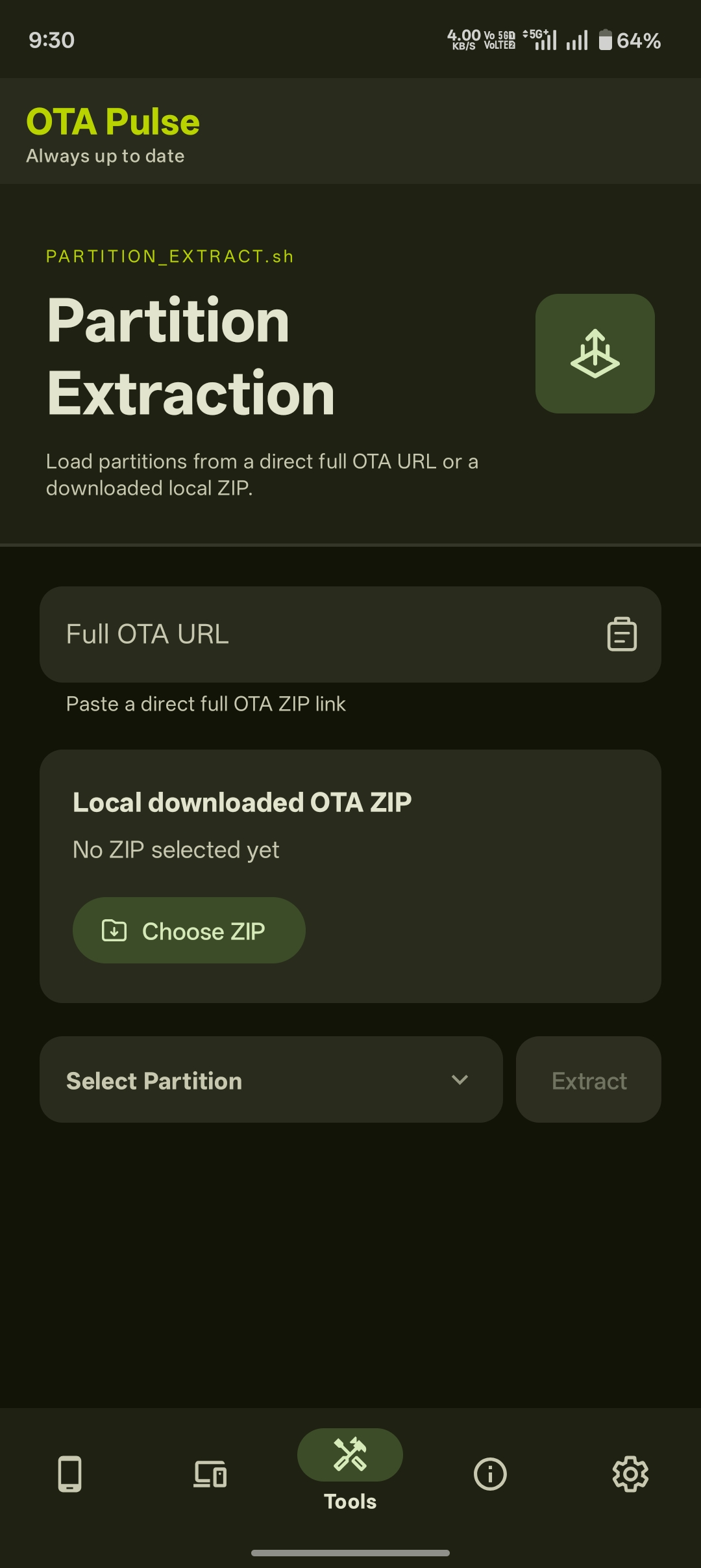 Partition Extraction
